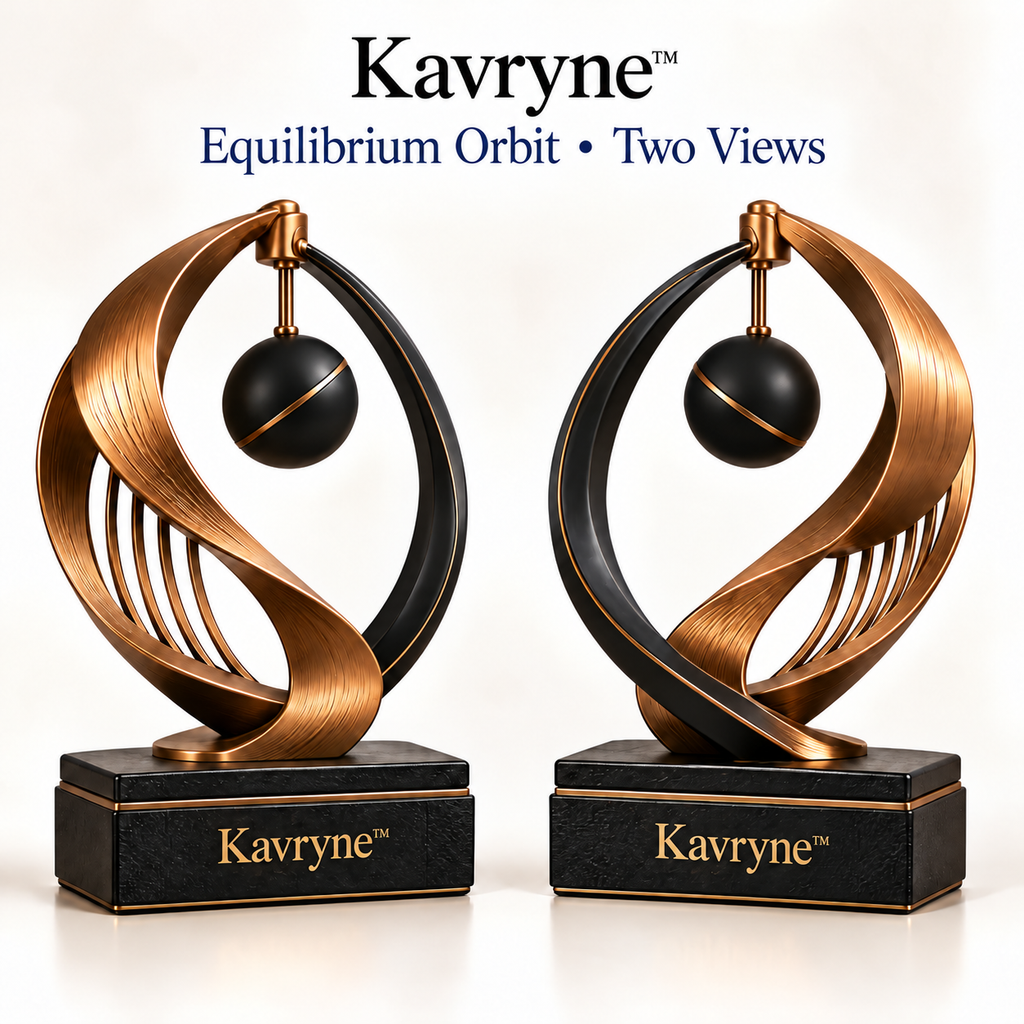 Kavryne™ The Equilibrium Orbit – Kinetic Balance Statement Sculpture