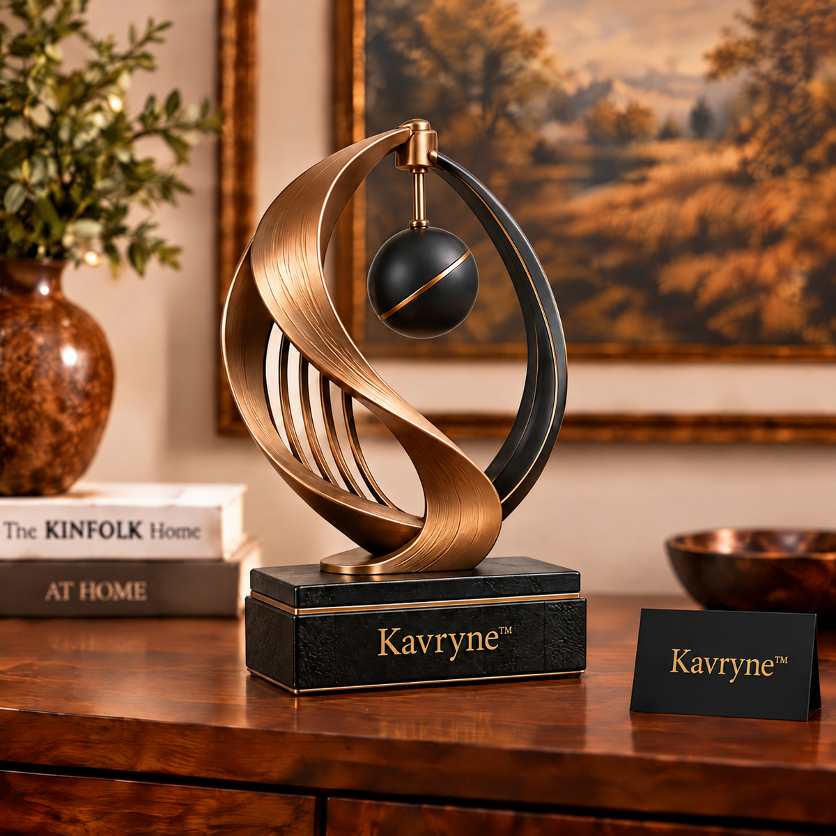Kavryne™ The Equilibrium Orbit – Kinetic Balance Statement Sculpture