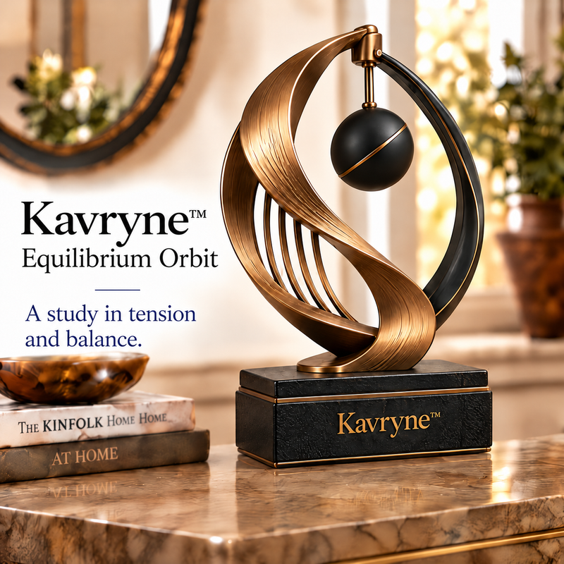 Kavryne™ The Equilibrium Orbit – Kinetic Balance Statement Sculpture