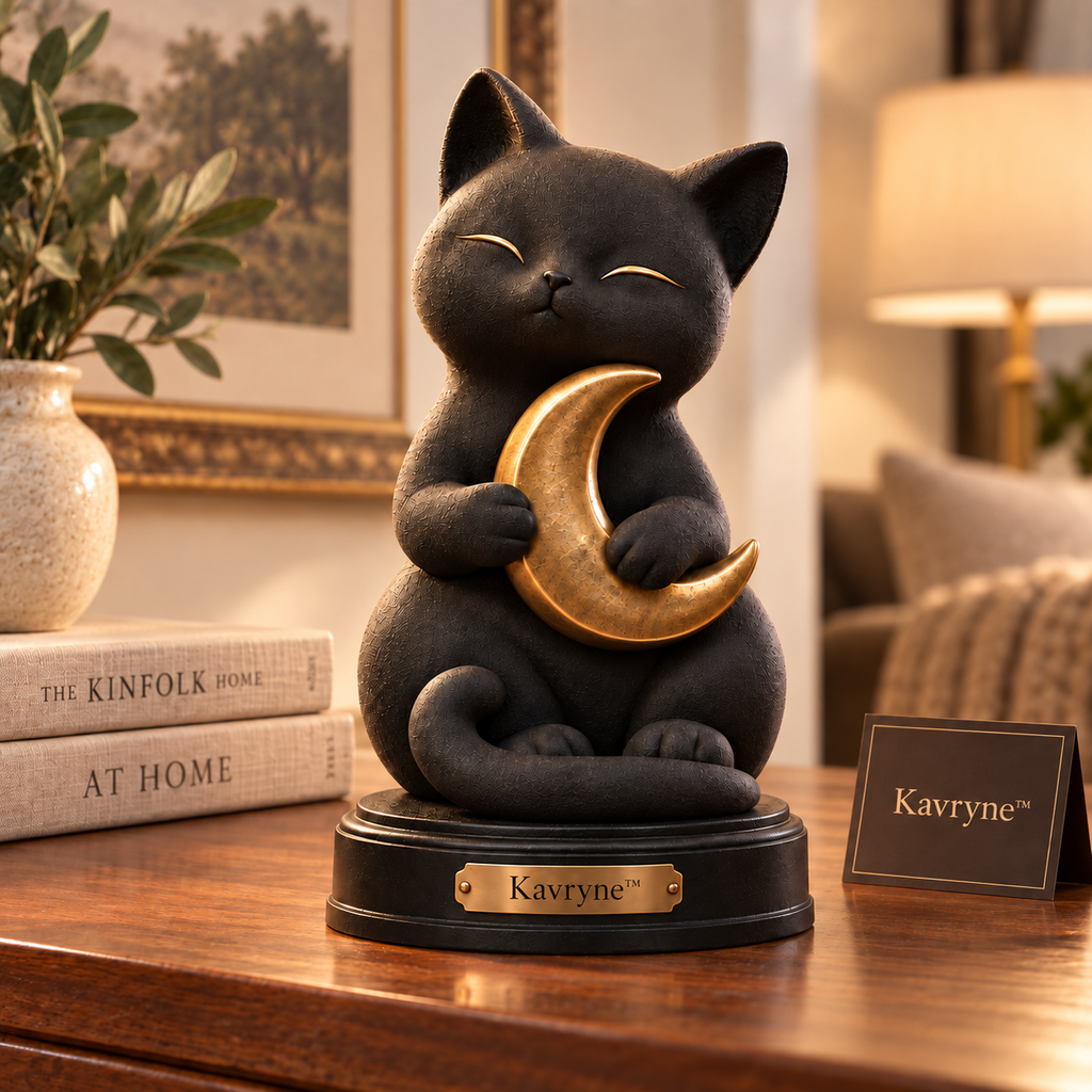 Kavryne™ The Midnight Kitten – A Little Moon, A Quiet Companion