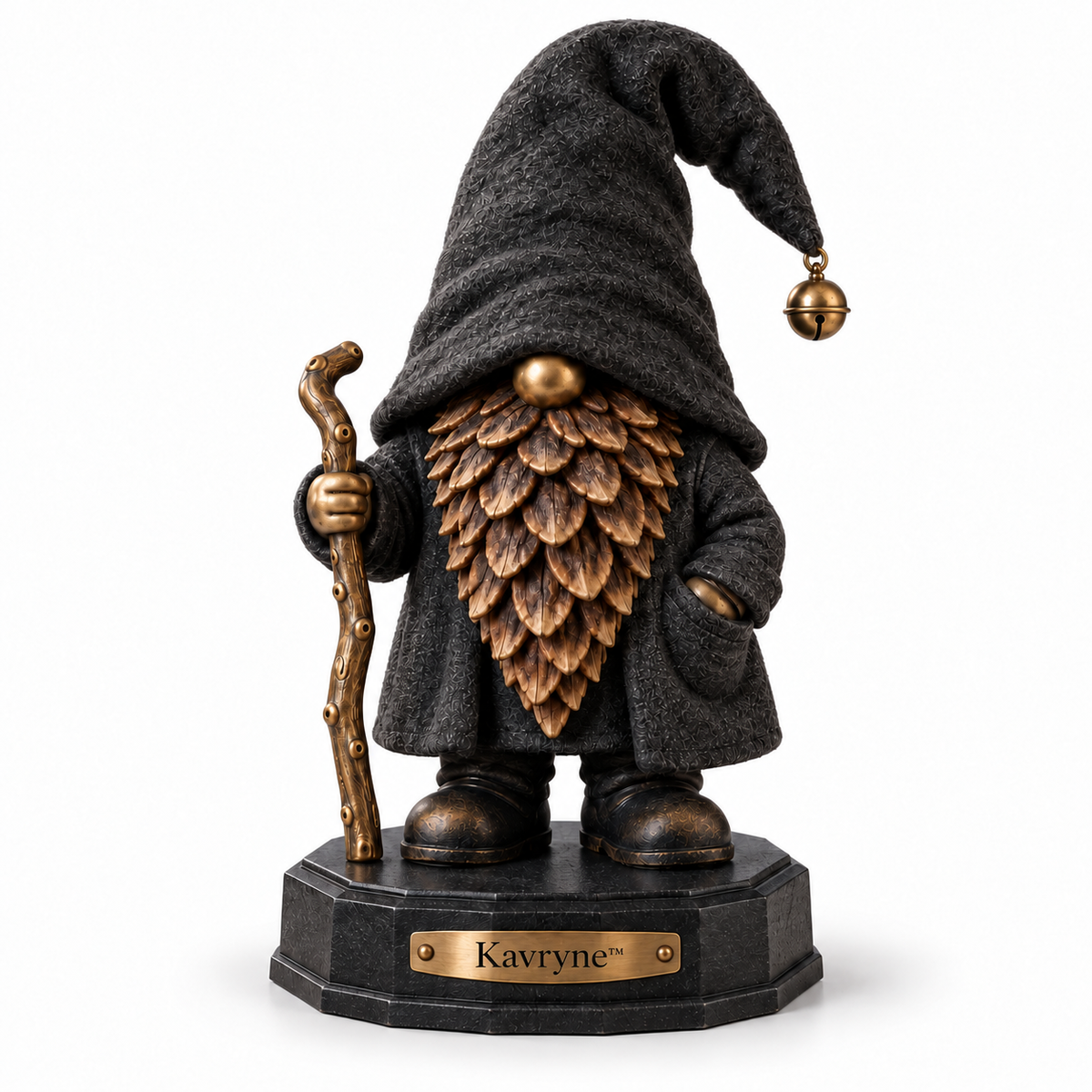 Kavryne™ The Pinecone Wanderer – Woodland Gnome Figurine